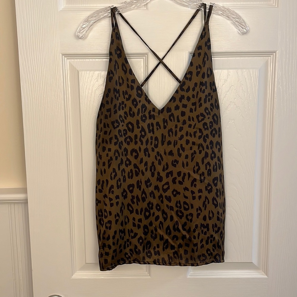 Adrienne Leopard Print Tank